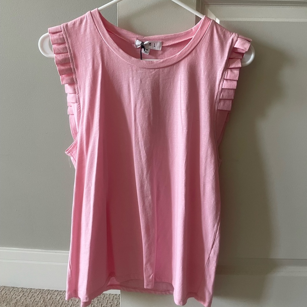 NWT THML Ruffle Sleeve Top